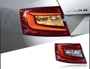 Тюнинг фонари для Skoda Octavia A7 Led / черные