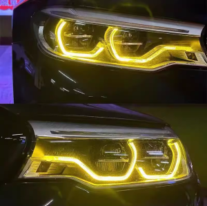 DRL для BMW 5 G30 18-21в стиле CS / желтые