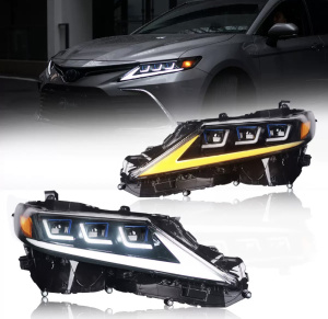 Тюнинг фары для Toyota Camry XV70 / черные